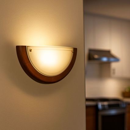 Brilagi - Sieninis šviestuvas ORBIS 1xE27/60W/230V, 30 cm, pušis