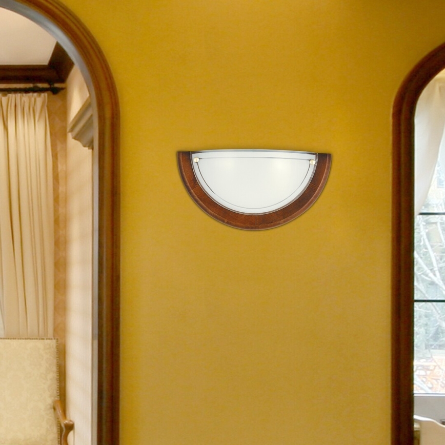 Brilagi - Sieninis šviestuvas ORBIS 1xE27/60W/230V, 30 cm, pušis