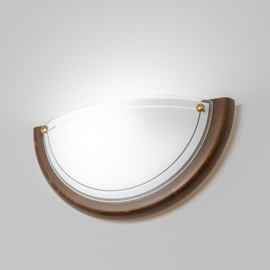 Brilagi - Sieninis šviestuvas ORBIS 1xE27/60W/230V, 30 cm, pušis