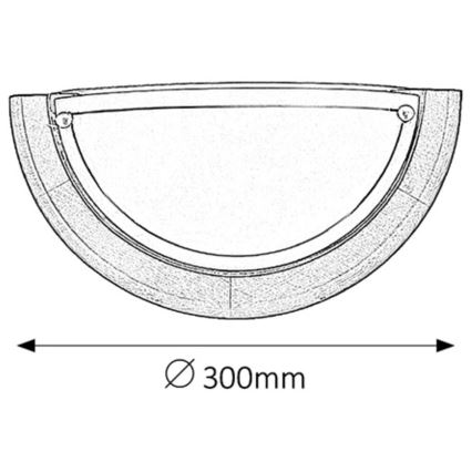 Brilagi - Sieninis šviestuvas ORBIS 1xE27/60W/230V, 30 cm, pušis