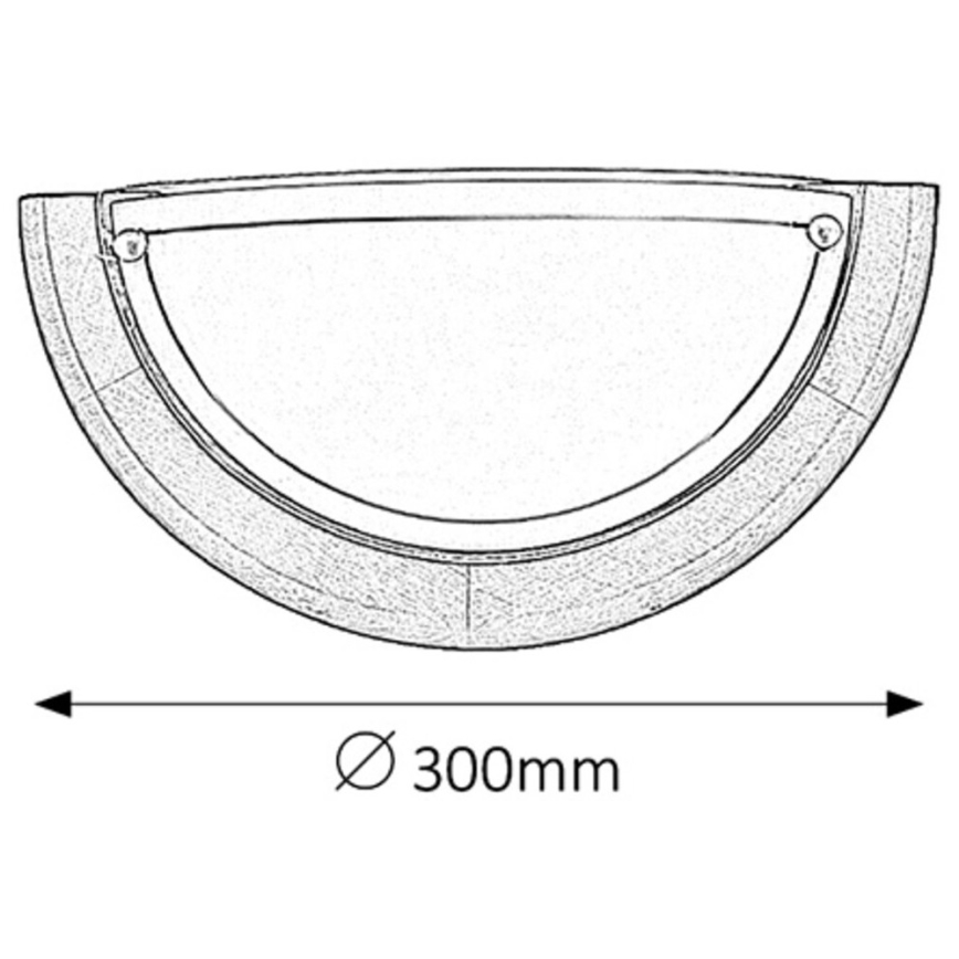 Brilagi - Sieninis šviestuvas ORBIS 1xE27/60W/230V, 30 cm, pušis