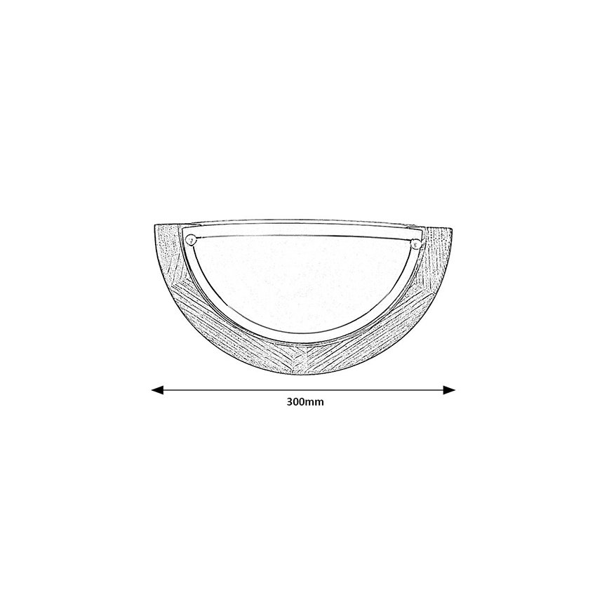 Brilagi - Sieninis šviestuvas ORBIS 1xE27/60W/230V 30 cm pušis