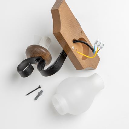 Brilagi - Sieninis šviestuvas QUEEN 1xE14/40W/230V bukas/graikinis riešutas