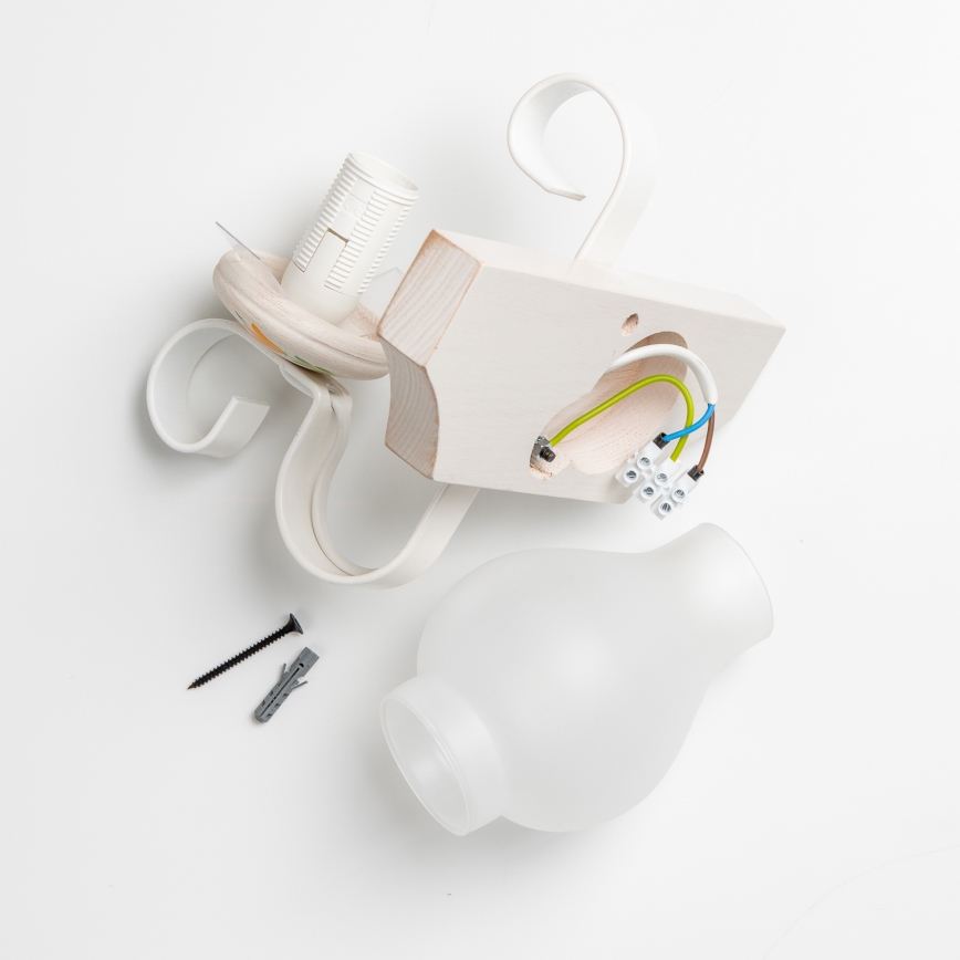 Brilagi - Sieninis šviestuvas QUEEN 1xE14/40W/230V bukas/kreminė