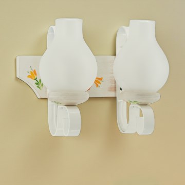 Brilagi - Sieninis šviestuvas QUEEN 2xE14/40W/230V bukas/kreminė