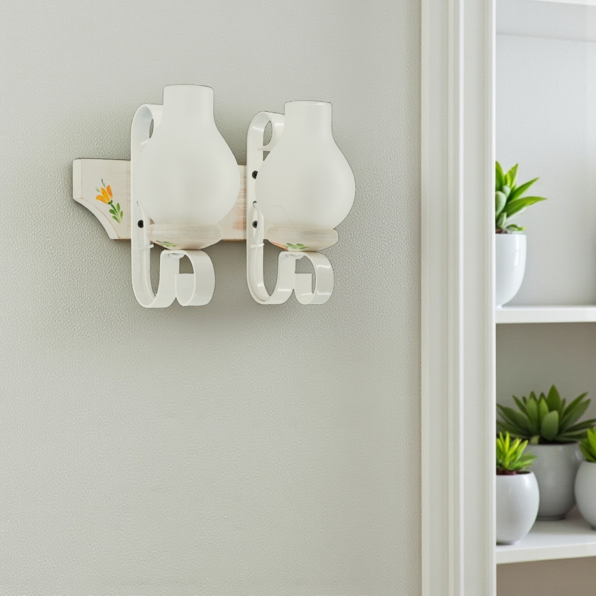 Brilagi - Sieninis šviestuvas QUEEN 2xE14/40W/230V bukas/kreminė