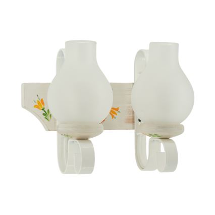 Brilagi - Sieninis šviestuvas QUEEN 2xE14/40W/230V bukas/kreminė