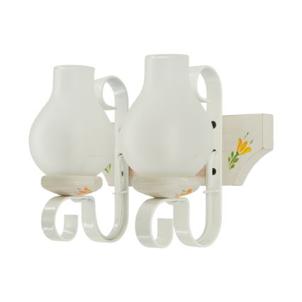 Brilagi - Sieninis šviestuvas QUEEN 2xE14/40W/230V bukas/kreminė