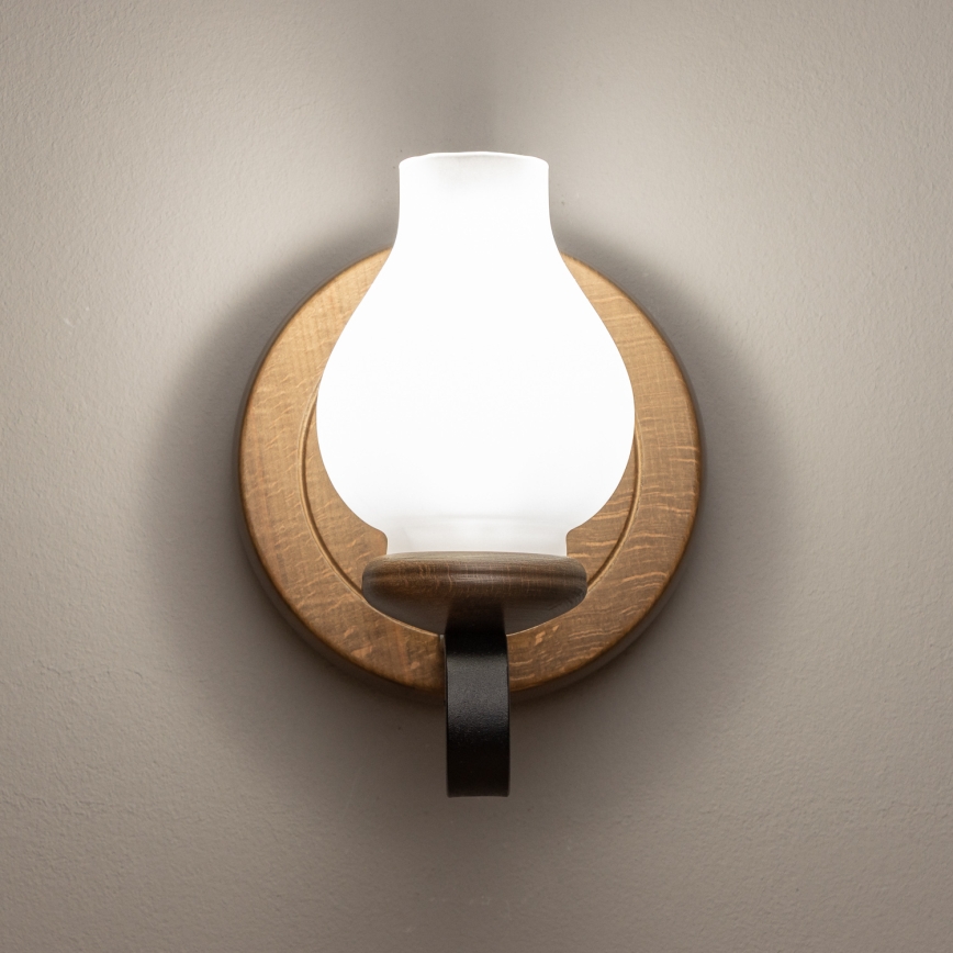 Brilagi - Sieninis šviestuvas ROATA APLICA 1xE14/40W/230V bukas/graikinis riešutas