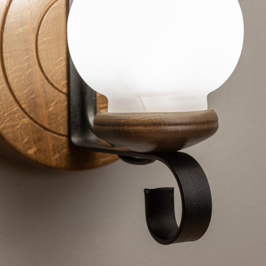 Brilagi - Sieninis šviestuvas ROATA APLICA 1xE14/40W/230V bukas/graikinis riešutas