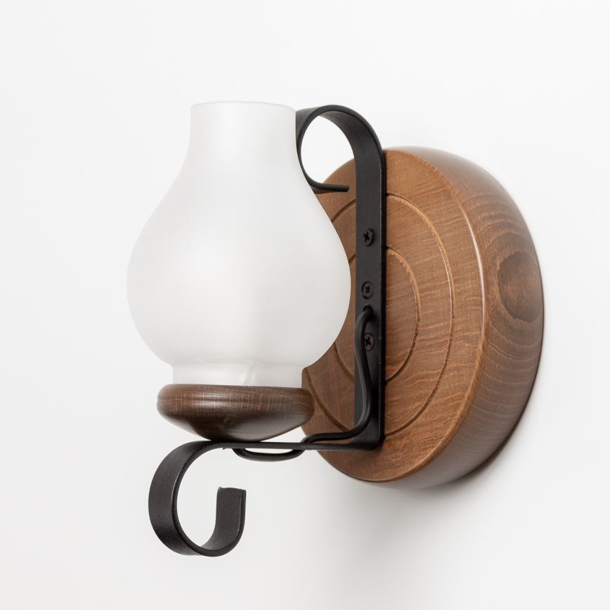 Brilagi - Sieninis šviestuvas ROATA APLICA 1xE14/40W/230V bukas/graikinis riešutas