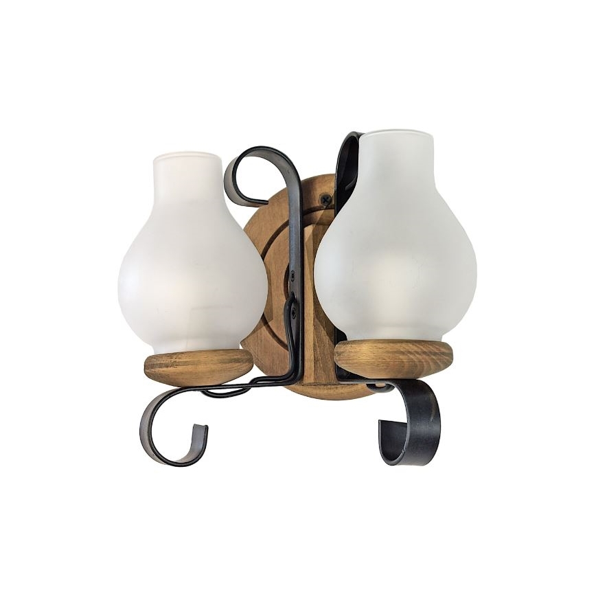 Brilagi - Sieninis šviestuvas ROATA APLICA 2xE14/40W/230V bukas