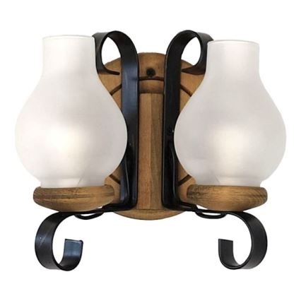 Brilagi - Sieninis šviestuvas ROATA APLICA 2xE14/40W/230V bukas