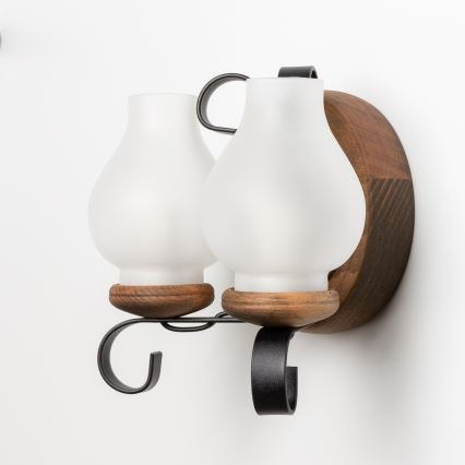 Brilagi - Sieninis šviestuvas ROATA APLICA 2xE14/40W/230V bukas