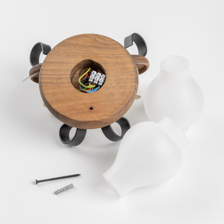 Brilagi - Sieninis šviestuvas ROATA APLICA 2xE14/40W/230V bukas