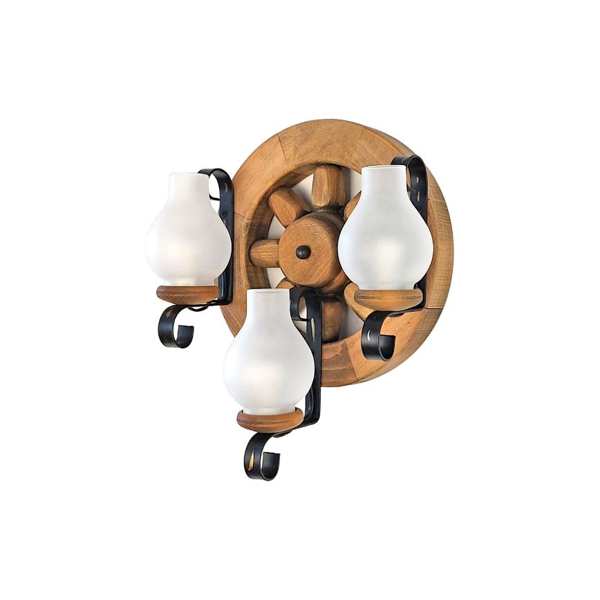 Brilagi - Sieninis šviestuvas ROATA APLICA 3xE14/40W/230V bukas