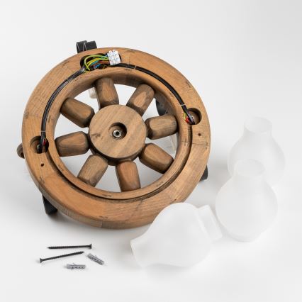 Brilagi - Sieninis šviestuvas ROATA APLICA 3xE14/40W/230V bukas