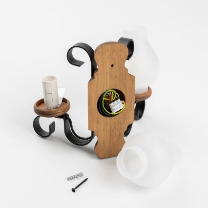 Brilagi - Sieninis šviestuvas RUSTIC 2xE14/40W/230V bukas