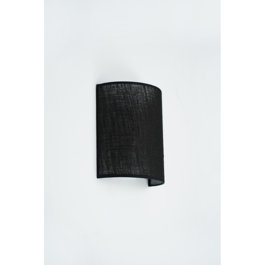 Brilagi - Sieninis šviestuvas SEMI 1xE27/15W/230V diametras 20 cm juoda