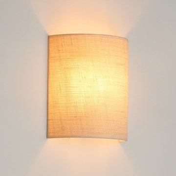 Brilagi - Sieninis šviestuvas SEMI 1xE27/15W/230V diametras 20 cm kreminė