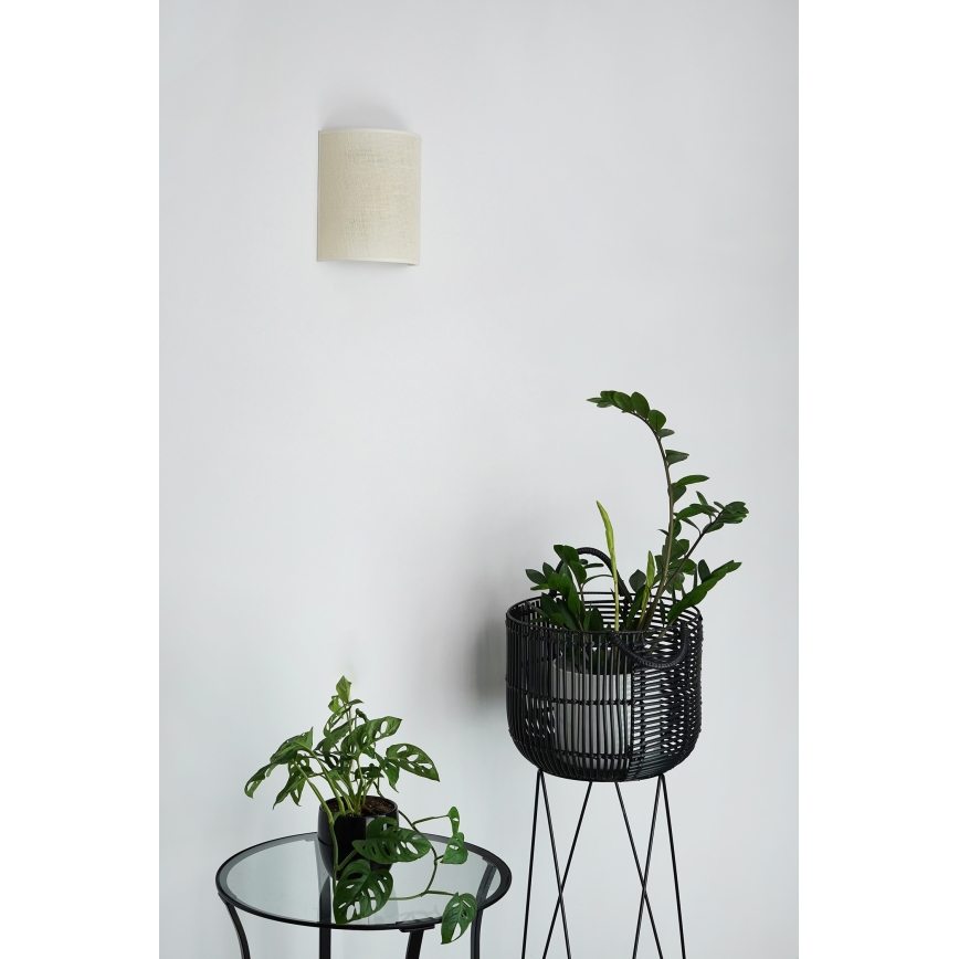 Brilagi - Sieninis šviestuvas SEMI 1xE27/15W/230V diametras 20 cm kreminė