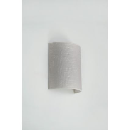 Brilagi - Sieninis šviestuvas SEMI 1xE27/15W/230V diametras 20 cm pilka