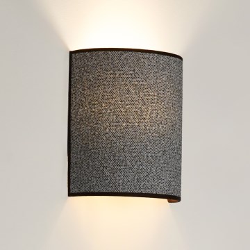 Brilagi - Sieninis šviestuvas SEMI 1xE27/15W/230V diametras 20 cm pilka