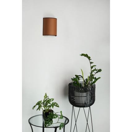 Brilagi - Sieninis šviestuvas SEMI 1xE27/15W/230V diametras 20 cm ruda