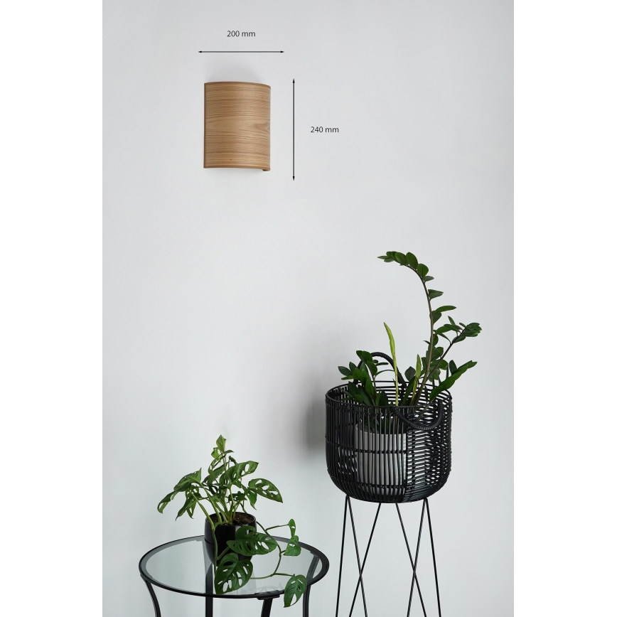 Brilagi - Sieninis šviestuvas SEMI 1xE27/15W/230V diametras 20 cm ruda