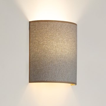 Brilagi - Sieninis šviestuvas SEMI 1xE27/15W/230V diametras 20 cm šviesiai pilka