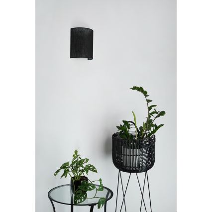 Brilagi - Sieninis šviestuvas SEMI 1xE27/15W/230V juoda