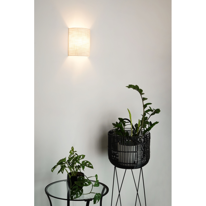 Brilagi - Sieninis šviestuvas SEMI 1xE27/15W/230V pilka