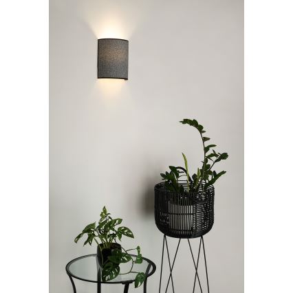 Brilagi - Sieninis šviestuvas SEMI 1xE27/15W/230V pilka