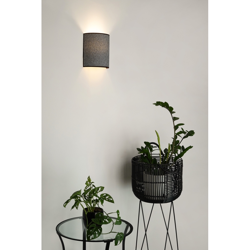 Brilagi - Sieninis šviestuvas SEMI 1xE27/15W/230V pilka