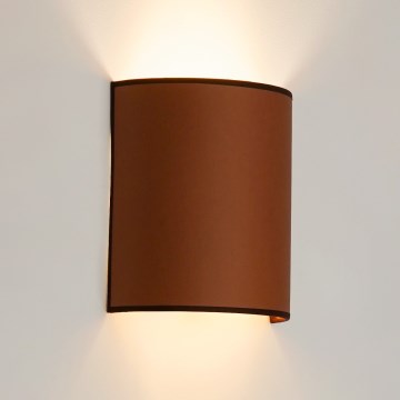 Brilagi - Sieninis šviestuvas SEMI 1xE27/15W/230V ruda