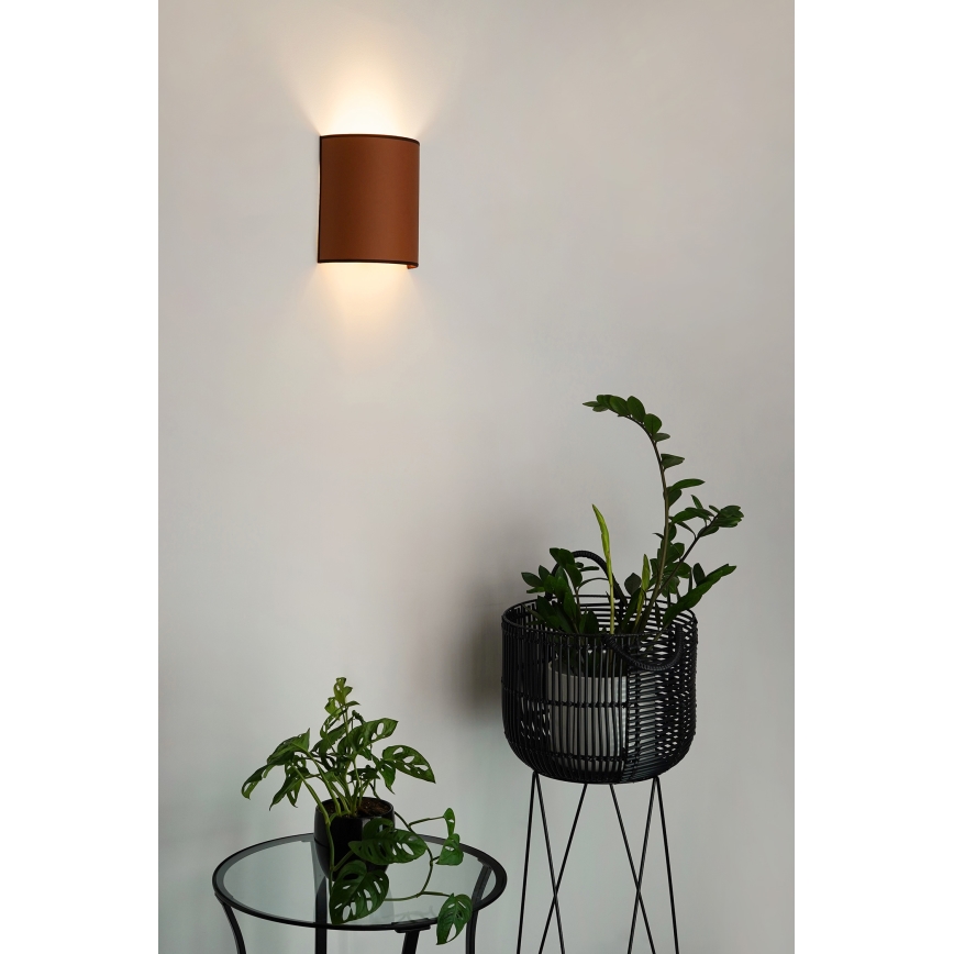 Brilagi - Sieninis šviestuvas SEMI 1xE27/15W/230V ruda