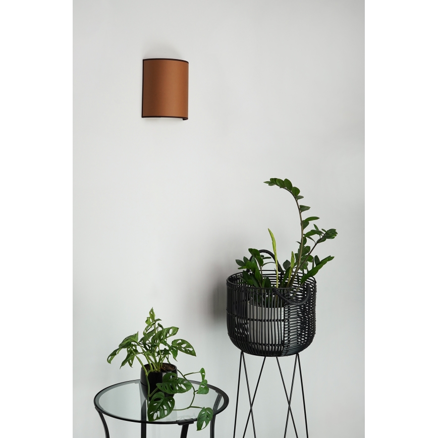 Brilagi - Sieninis šviestuvas SEMI 1xE27/15W/230V ruda