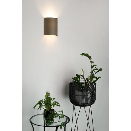 Brilagi - Sieninis šviestuvas SEMI 1xE27/15W/230V ruda