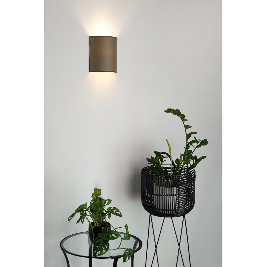 Brilagi - Sieninis šviestuvas SEMI 1xE27/15W/230V ruda