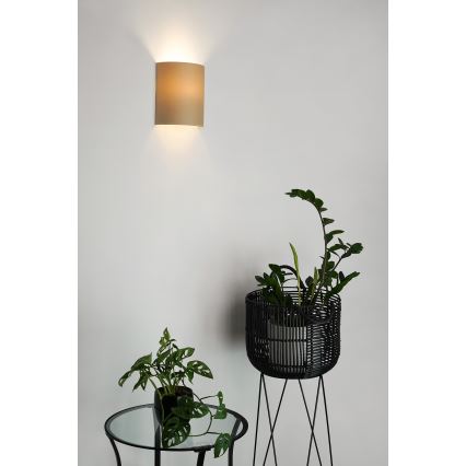 Brilagi - Sieninis šviestuvas SEMI 1xE27/15W/230V smėlio spalva