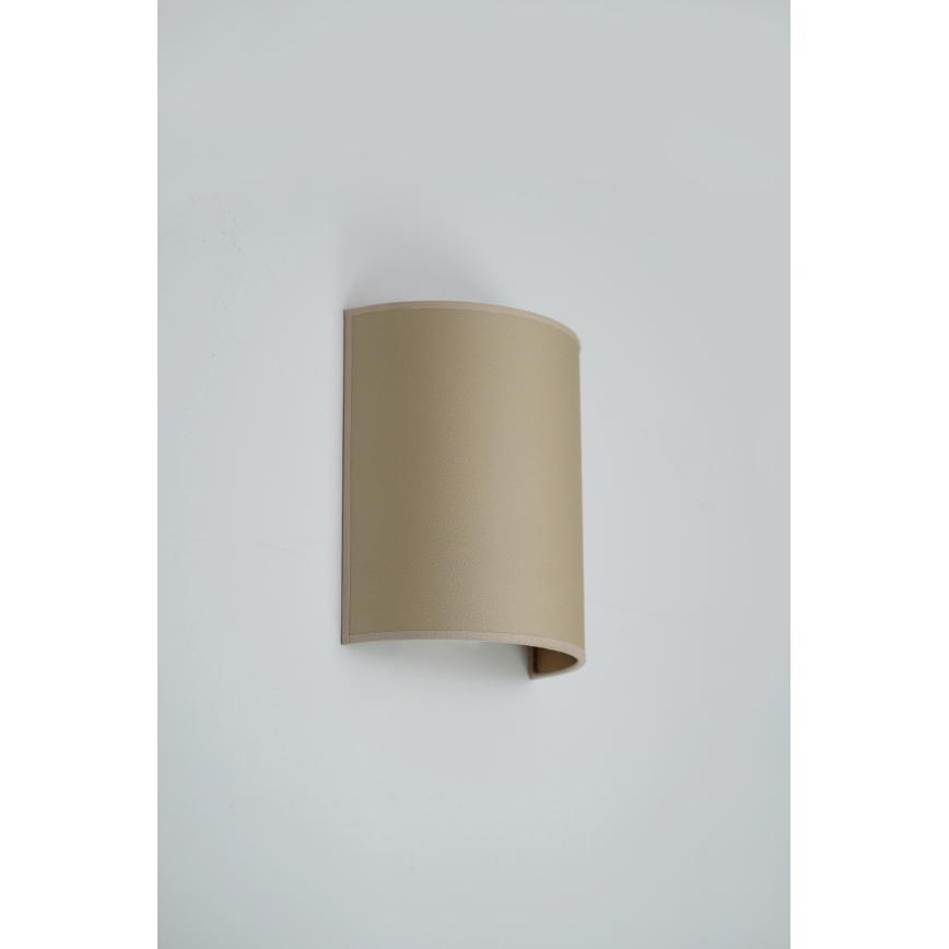 Brilagi - Sieninis šviestuvas SEMI 1xE27/15W/230V smėlio spalva