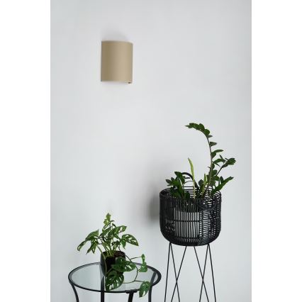 Brilagi - Sieninis šviestuvas SEMI 1xE27/15W/230V smėlio spalva