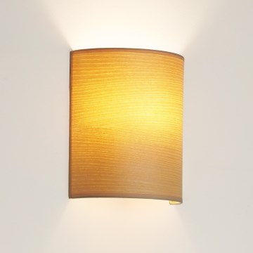Brilagi - Sieninis šviestuvas SEMI 1xE27/15W/230V smėlio spalva