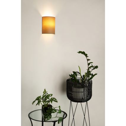Brilagi - Sieninis šviestuvas SEMI 1xE27/15W/230V smėlio spalva