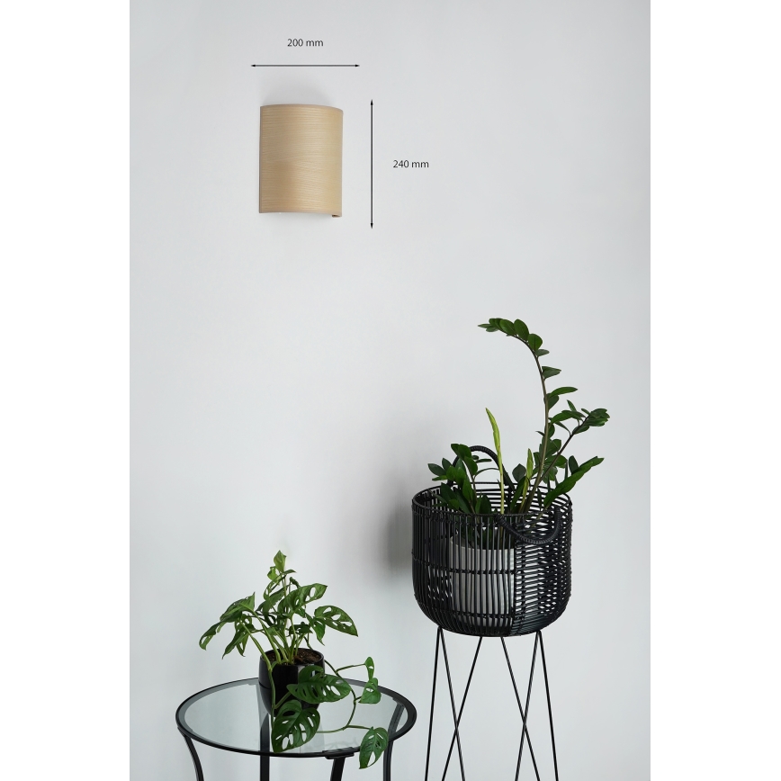 Brilagi - Sieninis šviestuvas SEMI 1xE27/15W/230V smėlio spalva