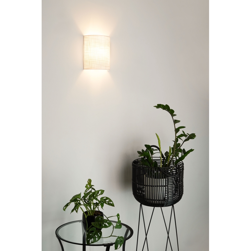 Brilagi - Sieninis šviestuvas SEMI 1xE27/15W/230V šviesiai pilka