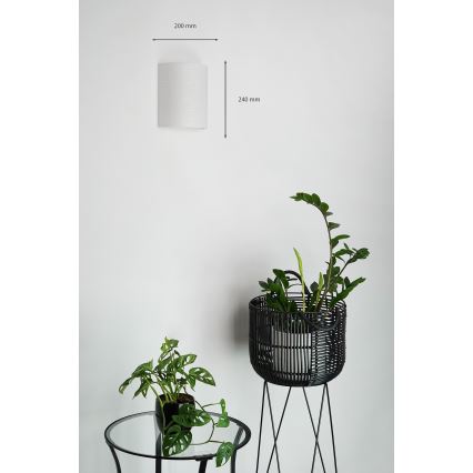 Brilagi - Sieninis šviestuvas SEMI 1xE27/15W/230V šviesiai pilka