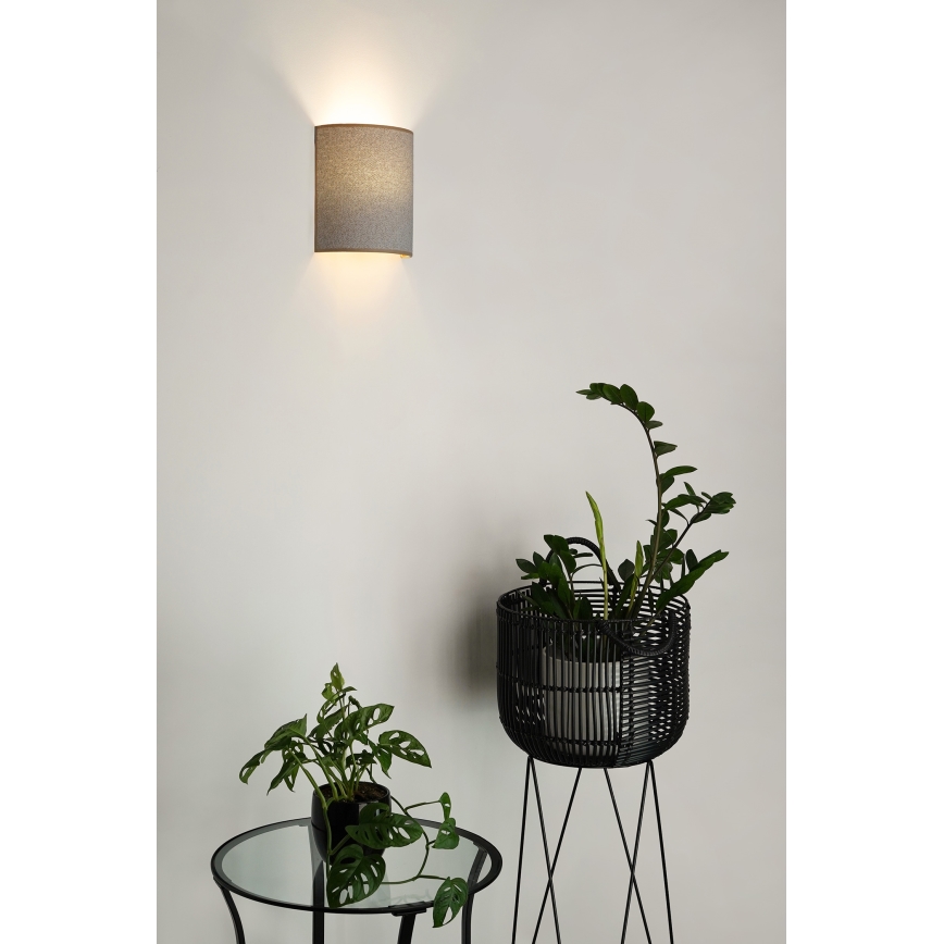 Brilagi - Sieninis šviestuvas SEMI 1xE27/15W/230V šviesiai pilka