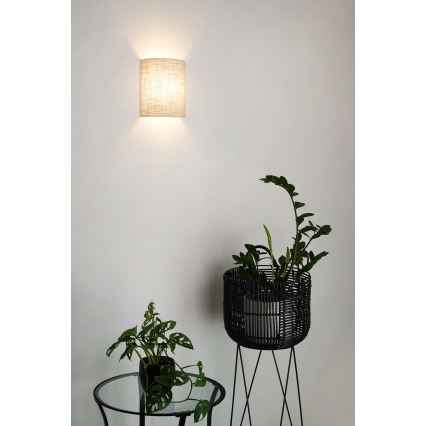 Brilagi - Sieninis šviestuvas SEMI 1xE27/15W/230V tamsiai pilka