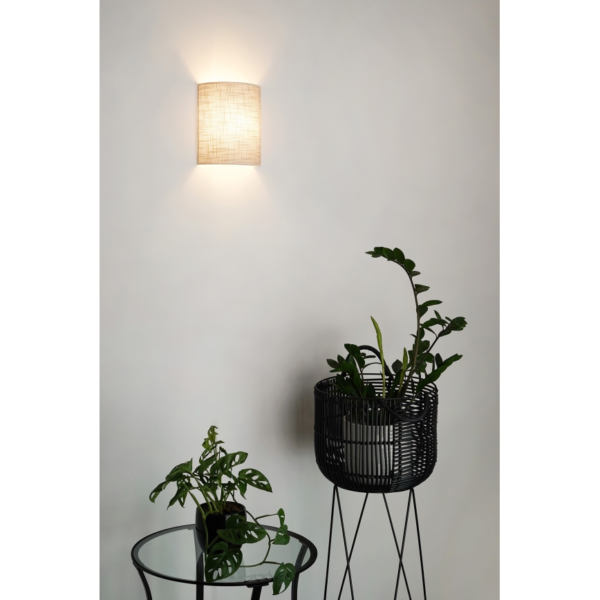 Brilagi - Sieninis šviestuvas SEMI 1xE27/15W/230V tamsiai pilka